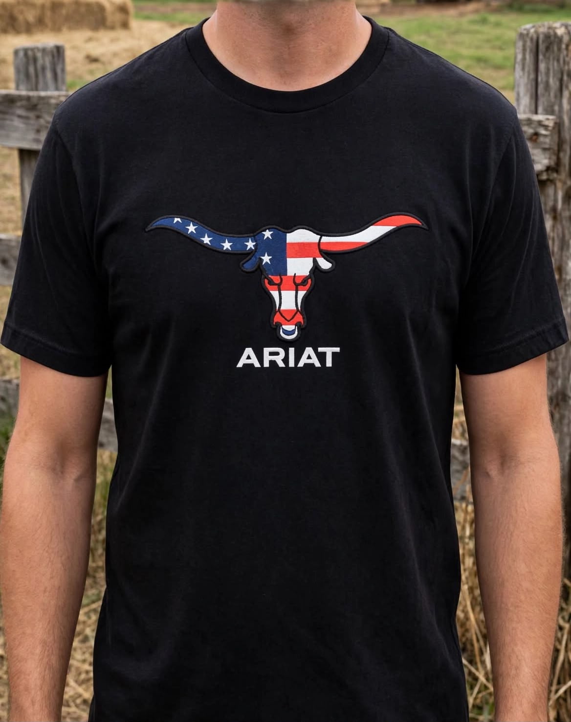 CAMISA GOLD ARIAT LONGHORN