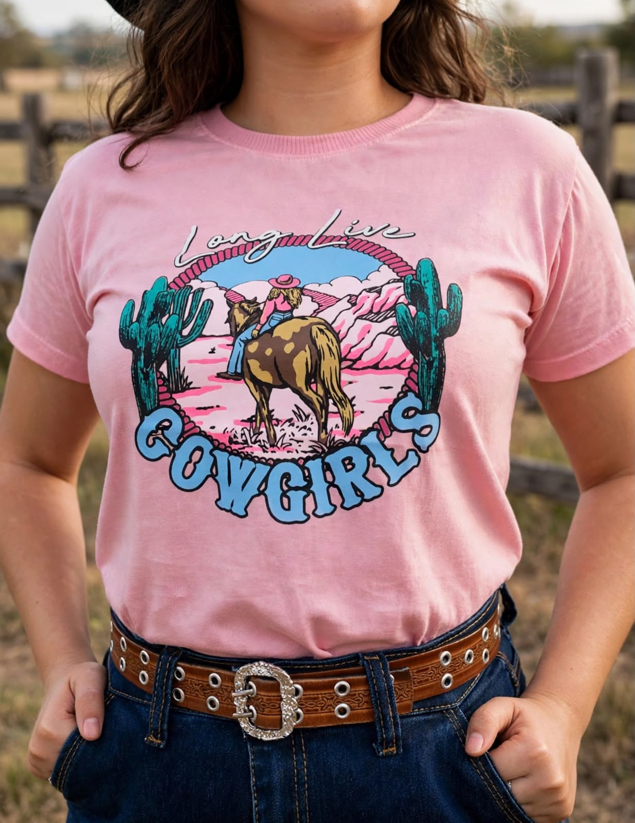 T-SHIRT LONG LIVE COWGIRLS